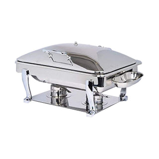 Crown Collection 8 Quart Induction Chafing Dish by Eastern Tabletop – Stainless Steel, Model 3935S