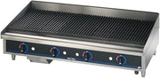 Star 6048CBF - Gas Lava Rock Charbroiler, 48"Wx25-3/4"Dx15-1/2"H 160,000 BTU