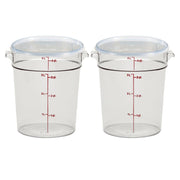 Cambro 4 QT (2-Pack) / Clear / 4.0 quarts Container Sets