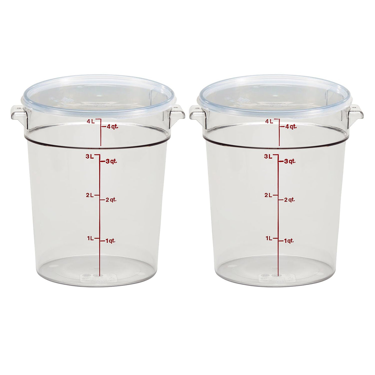 Cambro 4 QT (2-Pack) / Clear / 4.0 quarts Container Sets