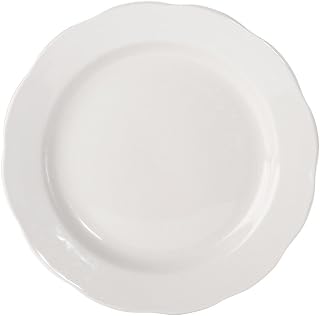 CAC China Seville 9 5/8 inch White Plate - Case of 24