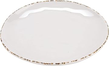 GET 9" Ivory Coupe Melamine Dinner Plate Urban Mill (Set of 12)