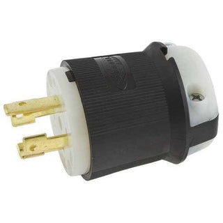 Locking Plug by Hubbell – Nylon, Black, White, Model HBL2731