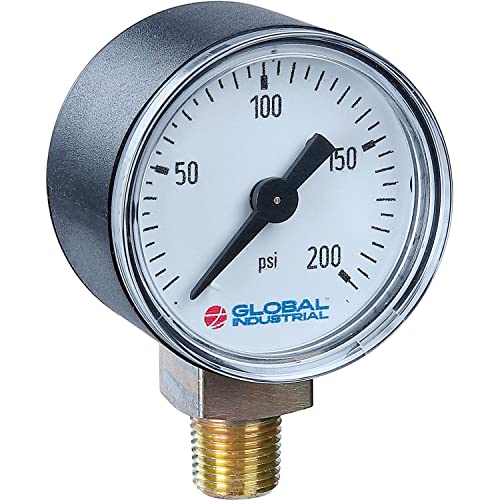 2-1/2" Pressure Gauge by Global Industrial – Plastic, Model 52925748