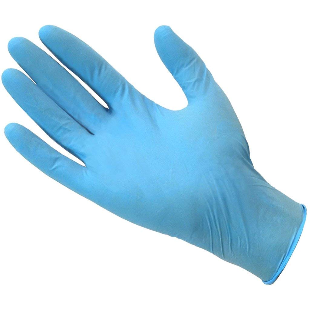 Basics Blue Powder Free Large Nitrile Gloves 100 per box by Prime Source – Large, Nitrile, Blue, Pack of 1000