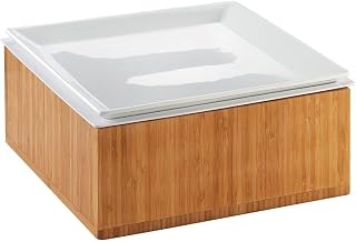 Cal-Mil 3367-60 Cold Concept Base, 4.5" Height, 12" Width, 12" Length, Bamboo
