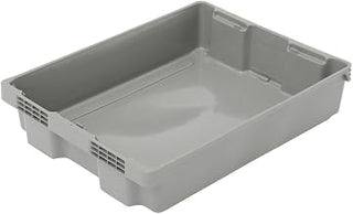 Orbis Grey Plastic Shallow Solid Lug - 29 1/2"L x 22 1/2"W x 6"D