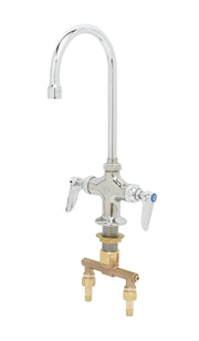 Double Pantry Faucet by T&S Brass – 5/8 in or 1/2 in NPSM Male, Brass, Chrome, Model B-0301-01
