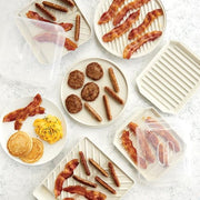 Nordic Ware White / 11.9" x 10.3" x 1.3" / Bacon Tray & Food Defroster Bakers