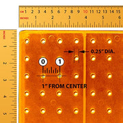 Azar Displays Pegboard + Hooks / Orange / 8" W x 20" H Display Racks