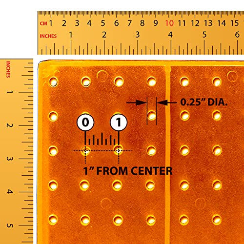 Azar Displays Pegboard + Hooks / Orange / 8" W x 20" H Display Racks