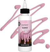 Strawberry-Flavored Cake Drizzle by Chefmaster, Edible Cake Drip Frosting for Decorating, Drip for Cakes, Cupcakes, Cookies, Donuts, 5 oz