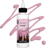 Strawberry-Flavored Cake Drizzle by Chefmaster, Edible Cake Drip Frosting for Decorating, Drip for Cakes, Cupcakes, Cookies, Donuts, 5 oz