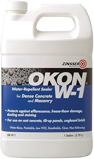 12-Pack of 1 gal Zinsser OK911 Clear Okon, W-1 Water-Repellent Sealer Non-Porous Surface