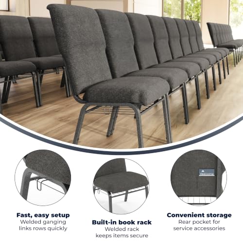 Flash Furniture Charcoal Gray Fabric/Silver Vein Frame / Set of 1 / Classic Chairs