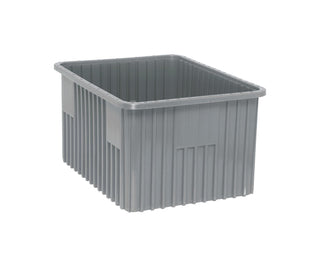 DG93120 Dividable Grid Storage Container by QUANTUM STORAGE SYSTEMS – 22.5L x 17.5W x 12H, 4725.0 cubic_inches, Plastic, Gray, Model DG93120GY