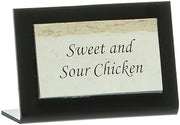 HUBERT Business Card Holder Black - 3 1/2"L x 2"H