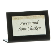 Business Card Holder Black - 3 1/2"L x 2"H by HUBERT – Plastic, Black