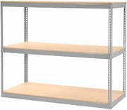 Global Industrial Record Storage Rack Without Boxes 72"W x 30"D x 60"H, Gray