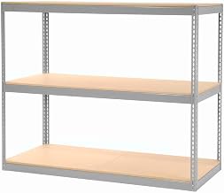 Global Industrial Record Storage Rack Without Boxes 72"W x 30"D x 60"H, Gray