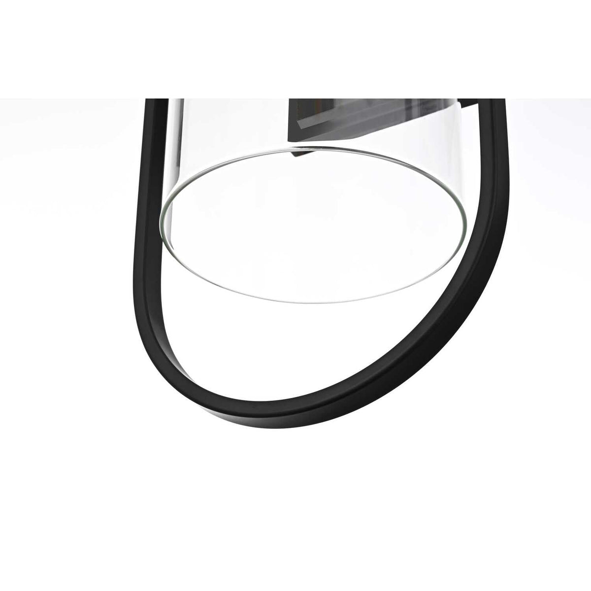 Jaxson One Light Outdoor Wall Sconce Black by Lighting Design – Iron, Black