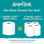 Mega Rolls by Angel Soft – 24 Count (Pack of 1), Paper,Plastic,Resin, white, Model 792705
