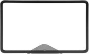 HUBERT Sign Frame with Triangular Wedge Base Matte Black Finished Steel Horizontal - 11"L x 7"H
