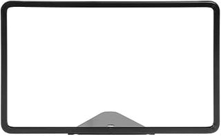 HUBERT Sign Frame with Triangular Wedge Base Matte Black Finished Steel Horizontal - 11"L x 7"H