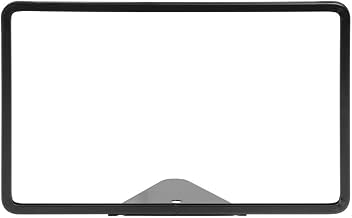 HUBERT Sign Frame with Triangular Wedge Base Matte Black Finished Steel Horizontal - 11"L x 7"H