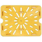 Drain Shelf for Half Size High Heat Food Pan by Carlisle FoodService Products – 1 Count (Pack of 1), 1.83299 ounces, Plastic, Amber, Model 1043513
