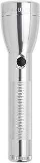 MagLite ML50L 2-Cell C LED Flashlight, Adjustable Beam, High & Low Modes, Water-Resistant - Silver