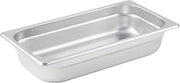 Winco 2 1/2" Silver 1/3 Size Metal Steam Pan, Deep (Set of 48)
