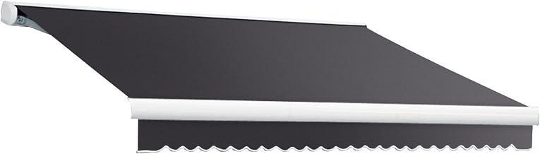 Awntech Retractable Awning Right Motor 24'W x 10'D x 10" H Gun Metal Gray