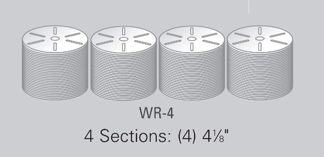 DISPENSE-RITE 8-1/2" H x 18-1/2" W x 5" D / 4 Section / Black Cup Holders