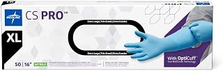 Medline CS Pro 16" Extended Cuff Powder-Free Nitrile Exam Gloves, Size XL