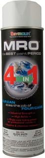 Seymour 620-1413 Industrial MRO High Solids Spray Paint, Gloss White 6-pack