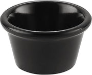 CAC Melamine Ramekin Black 3oz 3 1/8", Box of 12