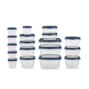 easyfindLids (36 pieces) by Rubbermaid – 5 cups, Plastic, Blue, Pack of 36, Model 2157918