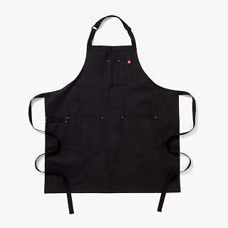 hedley & bennett Essential Chef Apron | Professional Chef Apron with Pockets & Adjustable Bib Strap for Cooking & Grilling