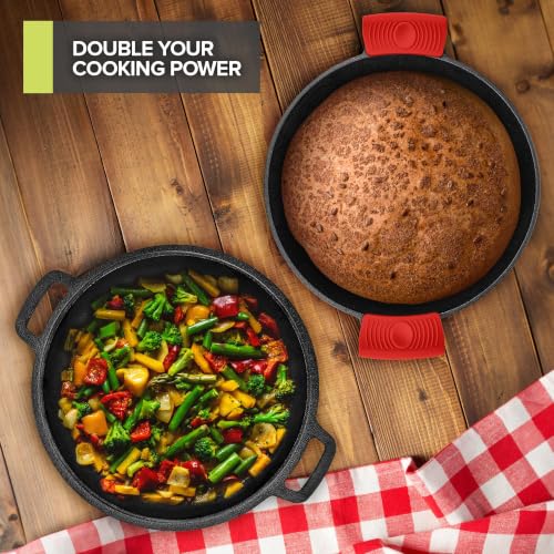 Modern Innovations 2 / 1 Pack Pack of 2 / Black Dutch Ovens