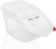Araven Ingredient Bin, Storage Container for Large Quantity Ingredients, Use in Commercial or Home Kitchen, 1.8 Gallons, 6 Count, White
