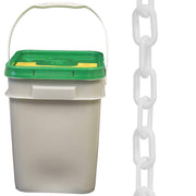 Mr. Chain 120 Feet / White / Industrial Chain Barriers