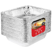 Stock Your Home 1 Pack Pack of 30 / Silver / Without Lids Disposable Cookware