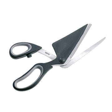 Pizza Scissors PEZZO by GEFU – 27.2 x 8.2 x 1.6 cm, Stainless Steel, Silver / Black, Model 12641