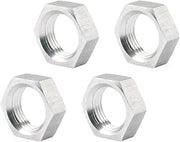 Allstar Performance ALL18295 0.75 in. 16 Left Hand Steel Thin OD Jam Nuts - Pack of 4