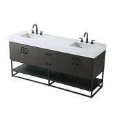 Caroline Bathroom Vanity Mocha Brown by Lighting Design – Wood, Mocha Brown, Model 5608963
