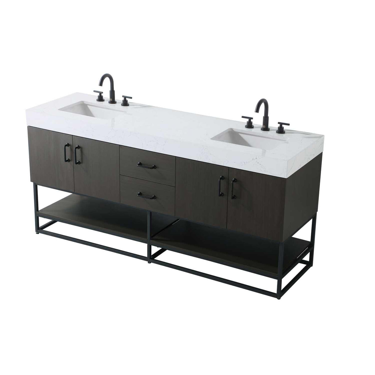 Caroline Bathroom Vanity Mocha Brown by Lighting Design – Wood, Mocha Brown, Model 5608963