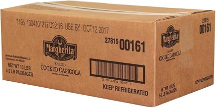 Margherita Sliced Cooked Capicola, 2 Pound -- 5 per case.