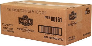 Margherita Sliced Cooked Capicola, 2 Pound -- 5 per case.