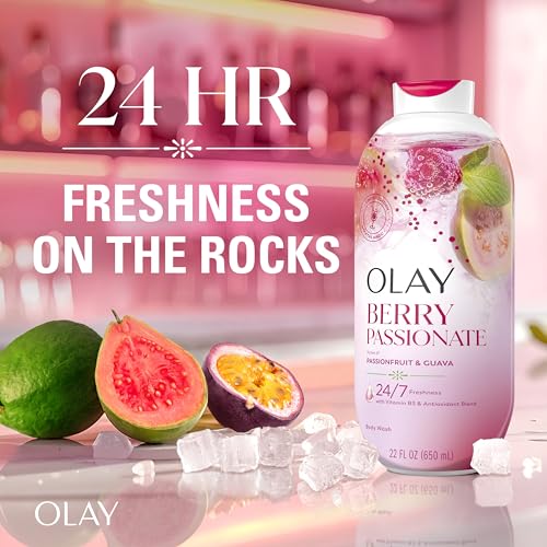 Olay Berry Passionate with Passionfruit & Guava / 22 Fl Oz (Pack of 1) / White Body Washes